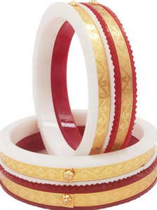 TANVI J Plastic Gold-plated Bangle Set