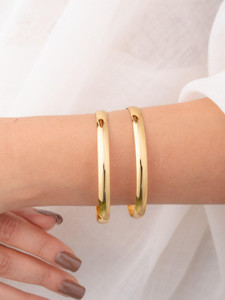 Zeraki Jewels Brass Gold-plated Bangle Set