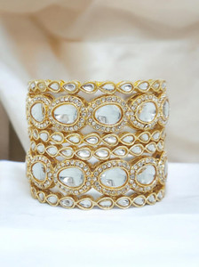 Chrishan Alloy Gold-plated Bangle Set