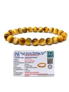 VIBESLE Crystal Beads, Cat's Eye Charm Bracelet