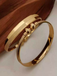 SHIVAY FASHION HUB Alloy Beads Gold-plated Bangle Set