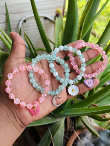 FashionLobby Crystal, Alloy Beads, Crystal Bracelet Set