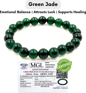 Elite Wrist Crystal, Green Jade Beads, Agate, Crystal, Jade, Quartz Bracelet