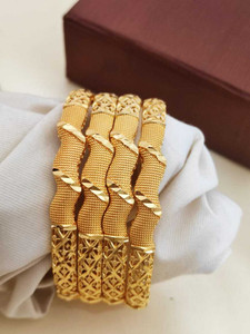 Kriva Trading Alloy Gold-plated Bangle