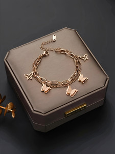 Karishma Kreations Stainless Steel Copper, Gold-plated Bracelet