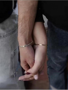 Rgulus Stainless Steel Rhodium Bracelet Set