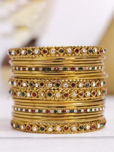 Honbom Metal, Stone, Alloy Cubic Zirconia, Zircon Bangle Set