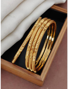 dharti enterprise Brass Gold-plated Bangle