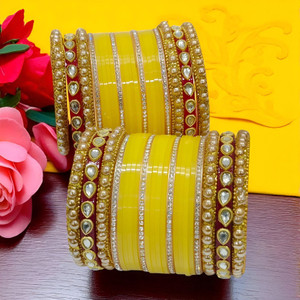 Shiv Supplier Plastic Pearl, Crystal, Zircon Gold-plated Chudas