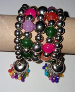 MAHAKAL ENTERPRISES WORLD Metal Silver Coated Bangle