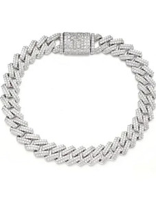 Tarun Stainless Steel Cubic Zirconia Diamond Bracelet - Image 6