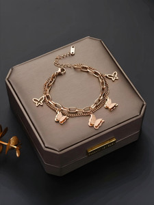 Karishma Kreations Stainless Steel Copper, Gold-plated Bracelet