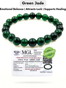 Elite Wrist Crystal, Green Jade Beads, Agate, Crystal, Jade, Quartz Bracelet