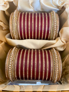 sringar Alloy Cubic Zirconia Gold-plated Chudas