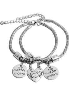 YELLOW CHIMES Metal Sterling Silver Charm Bracelet