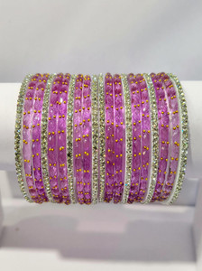zhcp Glass Zircon Bangle Set