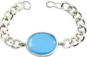 ZUKHRUF Alloy Turquoise Silver Bracelet
