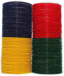 RADHA MOHAN EMPIRE Fabric, Glass Bangle Set