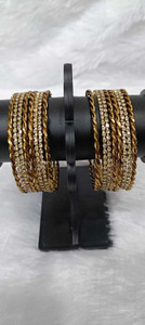 JAY MAJISA Alloy Gold-plated Bangle Set