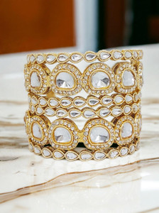 Chrishan Alloy Gold-plated Bangle Set