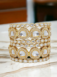 Chrishan Alloy Gold-plated Bangle Set
