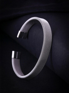 MEENAZ Brass, Metal, Copper, Alloy, Steel, Stainless Steel Sterling Silver, Titanium, Platinum, Silver Bracelet