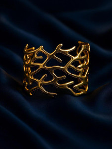 Ishtaara Stainless Steel Gold-plated Cuff