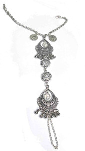 Gurjari Jewellers Metal Opal Silver Ring Bracelet