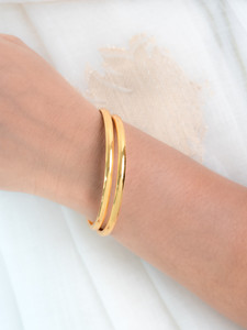 Zeraki Jewels Brass Gold-plated Bangle Set