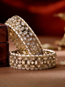 RUBANS Brass Gold-plated Bangle Set