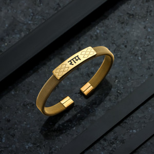 FEEDNIX Stainless Steel Gold-plated Kada