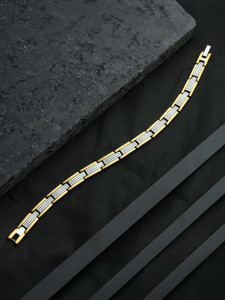 Feednix Stainless Steel Gold Plated Bracelet - Image 4