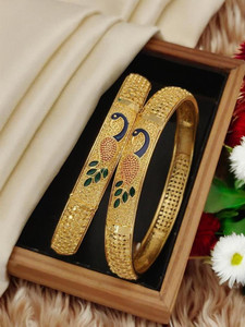 dharti enterprise Brass Gold-plated Bangle