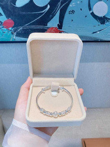 Miraclewood Alloy Cubic Zirconia Sterling Silver Bracelet