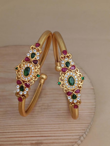 Univers Fashion Trends Brass Agate Gold-plated Bangle