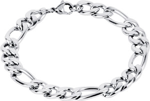 Fashion Frill Stainless Steel Sterling Silver Bracelet