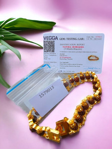 BRAJSTORE Rudraksha Gold-plated Bracelet