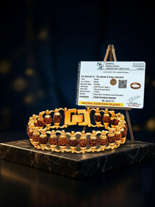BRACERO Rudraksha Gold-plated Bracelet