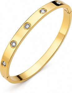 Rising Deals Stainless Steel Crystal Gold-plated Bracelet