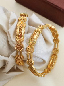 Kriva Trading Alloy Gold-plated Bangle