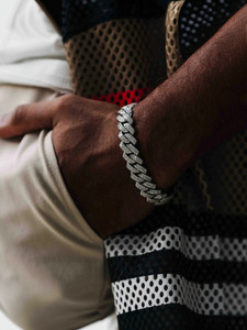 Vivity Alloy Cubic Zirconia Silver, Rhodium Bracelet