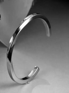MEENAZ Metal, Alloy, Steel, Stainless Steel Platinum, Silver Bracelet Set