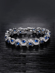 YELLOW CHIMES Copper Zircon Rhodium Bracelet