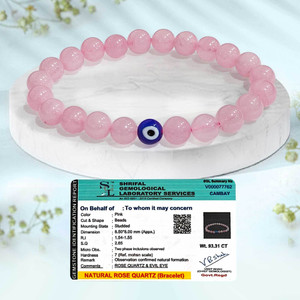 SOLAVA Rose Quartz Crystal Bracelet