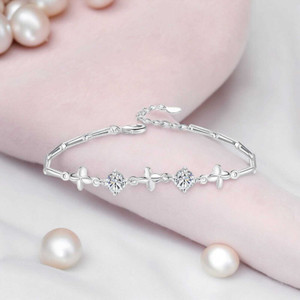 Nilu's Collection Copper, Alloy Sterling Silver Bracelet