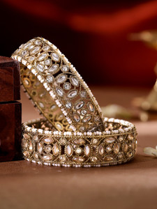 RUBANS Brass Gold-plated Bangle Set