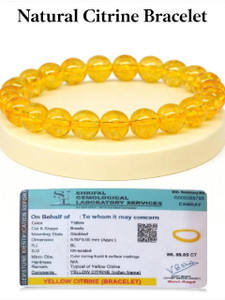Tanishee- The Real Jewels Citrine + Golden Crystal Bracelet
