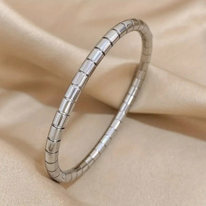 MEENAZ Metal, Brass, Copper, Alloy, Stainless Steel Rhodium, Platinum, Silver Bangle