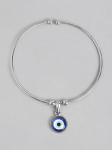 Harsh Enterprises Evil Eye Silver Charm Bracelet