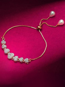 Zabby Allen Alloy Diamond Gold-plated Bracelet